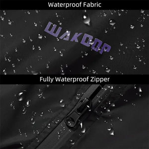 Nouveau modèle coupe-vent personnalisé pour extérieur, imperméable, veste à demi fermeture éclair avec capuche en polyester et nylon, veste de moto randonnée décontractée pour hommes - Product Image 4