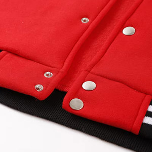 Chaqueta de Béisbol Holgada, Abrigada para Invierno, Cierre a Presión, Cuello de Béisbol, Ropa Deportiva Informal para Otoño e Invierno - Product Image 3