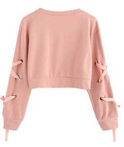 Mode pull Fitness haut court Zip femmes sweat court grande taille pull haut court sweat en gros - Product Image 2