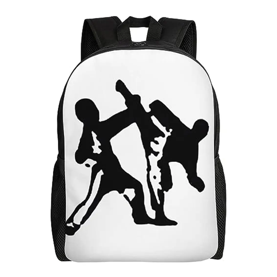 Mochila casual leve para viagem, mochila para laptop, mochila para mulheres e homens, mochila estampada de artes marciais de taekwondo, durável