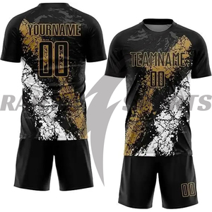 2025 Custom Sublimation Printed Breathable Lightweight Premium Quality Soccer Team Uniforms T-Shirts Shorts Sets Football Jersey - Product Image 5
