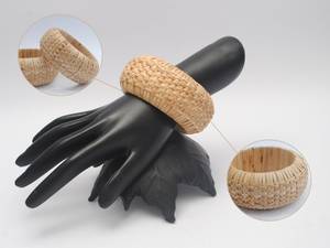 Colección Pure Hands Veracious Weave-Conjunto de pulsera de ratán tejida a mano magistralmente, regalos perfectos para mujeres | niñas, joyería BOHO, - Product Image 2