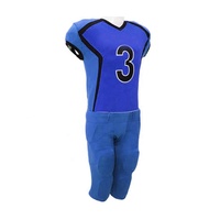 Uniformes de Fútbol Americano Personalizados 2024, Venta Caliente, Malla Pakistan, Azul Rey, Sublimación, Manga Corta, Transpirable, Absorbe la Humedad, Protección UV