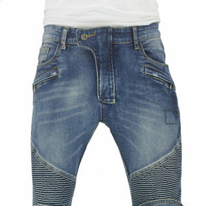 D-Ride Moto <b>Black</b> <b>Men's</b> Slim Fit Motorcycle Protection Jeans with Removable Knee Hip Pads Quick Dry & Breathable All Seasons - Product Image 4