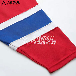 Camiseta de hockey sobre hielo de primera calidad con nombre y número personalizados, material duradero, ideal para deportes de equipo y uso en el día del partido. - Product Image 5