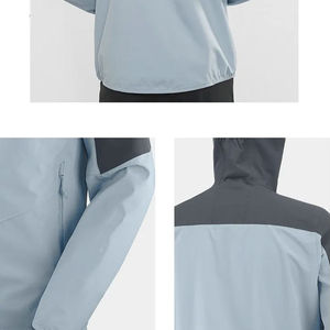 Chaqueta Impermeable Ligera Personalizada con Capucha, Ropa Protectora Transpirable, Chaquetas para Hombre de Talla Grande Estándar, Chaquetas Impermeables al por Mayor - Product Image 2