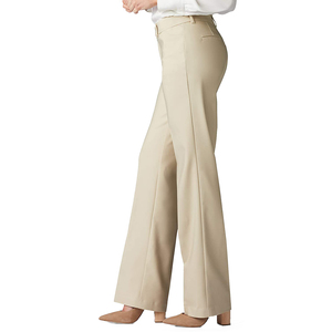 เลกกิ้งไร้รอยต่อถักเอวสูงสีเบจของผู้หญิงเอวสูงระบายอากาศได้ดีมีกระเป๋าสำหรับใส่ทำงานและลำลอง - Product Image 4