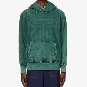 Sudaderas con capucha de lavado ácido de mezcla de algodón básico de precio asequible de calidad superior para hombres y mujeres Material transpirable y ecológico - Product Image 1