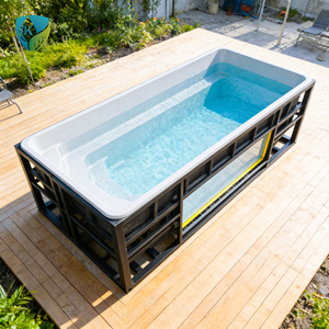<span class=keywords><strong>Piscine</strong></span> hors sol à structure en acier, modulaire, personnalisable, pour extérieur, <span class=keywords><strong>avec</strong></span> fonction bain froid et chaud - Product Image 2