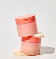 NOLA Korean Beauty Ampoule Pads 100pcs avec Céramide et Acide Hyaluronique pour l'Élasticité et l'Hydratation