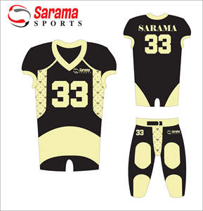 Uniformes de football américain en sergé de sublimation Sialkot à prix réduit pour hommes avec design personnalisé, - Product Image 1