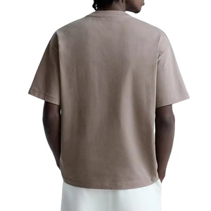 T-shirts pour hommes de poids lourd à manches courtes 240g pour hommes antibactériens personnalisés, T-shirts à épaules tombantes de haute qualité de vente chaude - Product Image 5