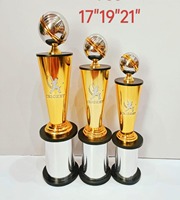 Tournoi de cricket Trophée de récompense sportive Idéal pour les championnats scolaires Événements Cadeaux en métal Parfait pour le prix de cricket