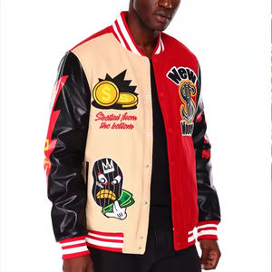 Men Baseball <b>Jacket</b> Manufacturer New Fashion winter <b>jacket</b> Leather Towel Embroidery Custom <b>Casual</b> Black Letterman Varsity <b>Jacket</b> - Product Image 4