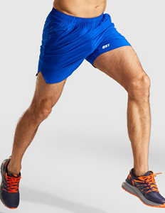 Shorts décontractés pour hommes en polyester/coton respirant à séchage rapide, avec cordon de serrage et poches, pour le sport, la remise en forme, l'entraînement et le jogging - Product Image 3