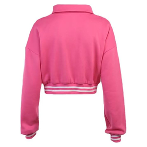 Veste universitaire pour femmes en gros blouson de baseball surdimensionné blouson de haute qualité en laine et coton mélangés vêtements d'extérieur Letterman élégants - Product Image 3