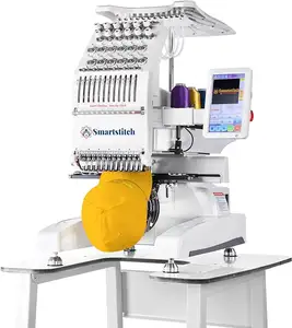 Smartstitch S 1201 kompakte Stickmaschine mit 12 Nadeln, 1200 SPM maximale Geschwindigkeit, 7 Touchscreens, 9,5 x 12,6