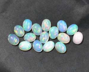Cabujón redondo de Topacio azul cielo Natural turquesa de 3mm a 10mm gemas pulidas Lisas para diseño de joyería piedra preciosa de corte ovalado - Product Image 3