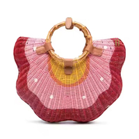 Sac de paille fait main panier en rotin sac de rangement femmes mode sac à main pour vacances plage été OEM conceptions Acceptable personnalisé