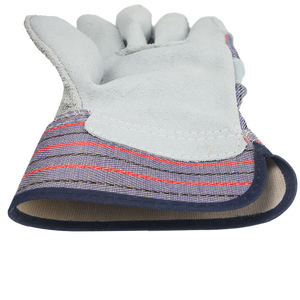 Guantes al por Mayor, Guantes Resistentes al Desgaste, Guantes de Trabajo de Cuero Vacuno con Rayas, Guantes de Seguridad, Color Personalizado, Adquisición - Product Image 4