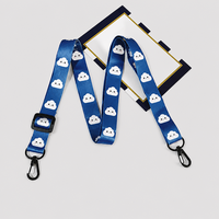 Lanière personnalisée avec mousqueton pivotant - Porte-badge personnalisé - Sangle de cou durable pour clés, bureau, école et événements - Cadeau