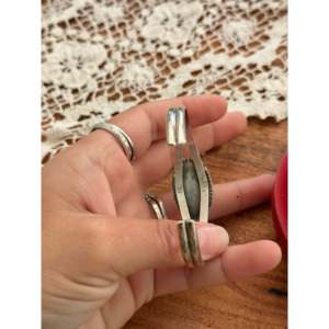Navajo Handmade <b>Red</b> Spiny Oyster & Sterling Silver Fashion Cuff <b>Bracelet</b> - Product Image 5