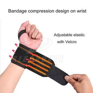 สายรัดข้อมือที่สวมใส่สบายด้วยการเย็บเสริมแรงเพื่อการฝึกน้ำหนักและฟื้นฟูกล้ามเนื้อ - Product Image 2