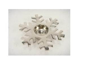 Aluminium Snowflake <b>Tealight</b> Candle <b>Holder</b> for Home Decoration - Product Image 1