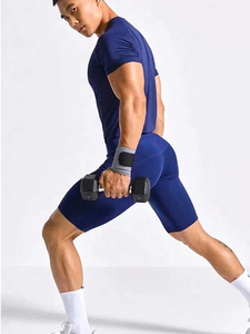 Shorts de sport personnalisés pour hommes avec motif graphique, taille haute, respirants, séchage rapide, taille élastique, en polyester et coton, pour fitness et jogging - Product Image 3
