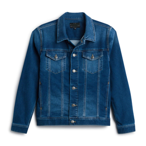 Chaqueta Vaquera a Rayas Vintage para Hombre, Duradera, con Detalles de Botones, Transpirable, Impermeable, Diseño Moderno, Deportiva, para Gimnasio, Entrenamiento, Actividades - Product Image 2