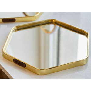 Centre de table vintage Plateau de service en métal Plateau de décoration de table au design fantastique des fabricants et fournisseurs - Product Image 1