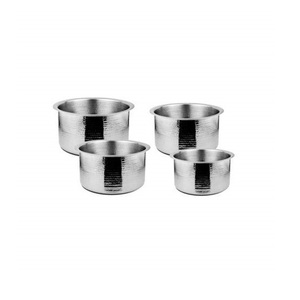 Metal Food Pot With Lid Round Shape Kitchen Ware Handmade Cooking Pot Latest Arrival Round Shape Wholesale Steel Cooking Pot - Product Image 2