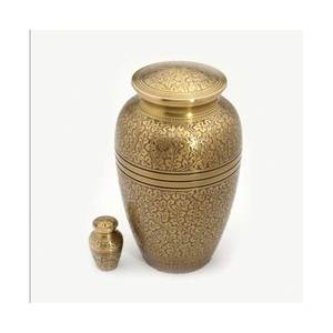 Custom Design Made In India Adult Cremation Urn For Human Ashes Funeral <b>Supplies</b> Aluminium Urn Cremation Manufacturer & Exporter - Product Image 1
