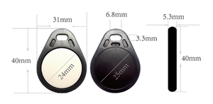 Tùy chỉnh NFC keyfob ABS RFID <span class=keywords><strong>Keychain</strong></span> in fudan F08 cho kiểm soát truy cập cửa - Product Image 5