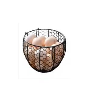 Premium Quality Black Iron Egg <b>Basket</b> Holder Best Selling Storage <b>Basket</b> for Hotel and Restaurant Kitchen Usage - Product Image 6