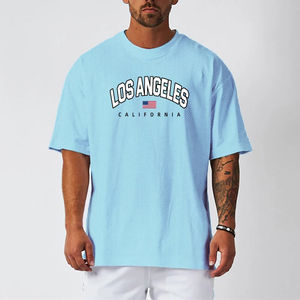 Camiseta de entrenamiento de gran tamaño con logotipo personalizado al por mayor, camiseta de gimnasio con estampado naranja para hombre con UPF50, ropa deportiva de secado rápido, cómoda y transpirable - Product Image 3