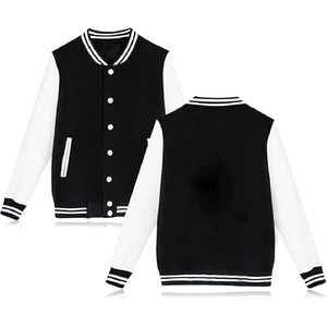 Veste universitaire de Baseball pour hommes de haute qualité pour l'hiver Logo avant enduit brodé en laine nouvelle Collection d'automne - Product Image 1
