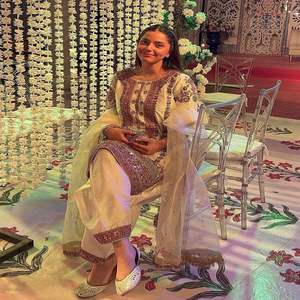 ชุดกางเกงผ้าเรยอนปักลายสไตล์อินเดียชุดเสื้อผ้าสำหรับงานแต่งงานในฤดูร้อน - Product Image 5