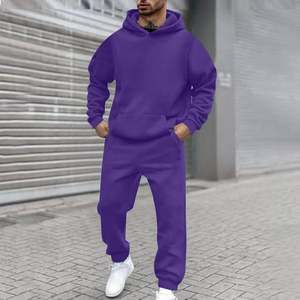 Sweat à capuche Costumes pour hommes 2 pièces Ensemble de survêtements pour hommes Manches longues Casual Running Sports Sweatsuit - Product Image 4