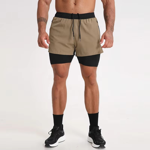 Personnalisé Séchage Rapide Double Couche Doublé Poche Gym Fitness Basketball Polyester Spandex Confort Hommes Shorts Fitness Gym Wear Shorts - Product Image 6