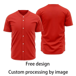 Camiseta de Béisbol para Hombre de Talla Grande, Personalizada de Fábrica OEM, Transpirable, al por Mayor, con Diseño Sublimado - Product Image 1