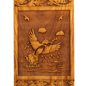 Bamboo Wooden Urn Sustainable and Elegant Cremation Option Natural Solid Wood Ashes Container Funeral Urn for Adults by AYAANS - Product Image 4