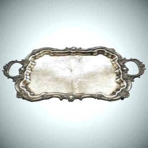 High quality Design <b>Large</b> Size Hotel Ware Brass Serving <b>Tray</b> Best Selling Customized Shape Perfect for Tea Serving - Product Image 5