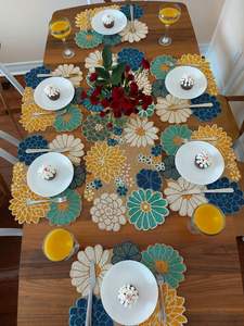 Mantel Individual de Lujo Hecho a Mano con Cuentas, Duradero y Antideslizante - Product Image 2