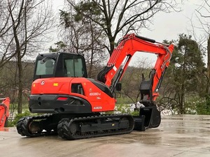 Excavatrice sur chenilles Kubota KX080-4, godet de 0,12 m³, pelle compacte sur chenilles, puissance de creusement élevée, équipement de construction - Product Image 5
