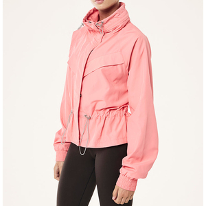 Vente en gros Veste coupe-vent légère pour femmes Vêtements de sport imperméables Vêtements de plein air décontractés Streetwear Mode personnalisée OEM - Product Image 5