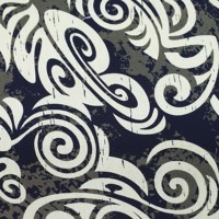 Impresionante diseño impreso polinesiano en algodón 40s, 44 pulgadas, disponible en más de seis colores diferentes, pedido mínimo de 300y