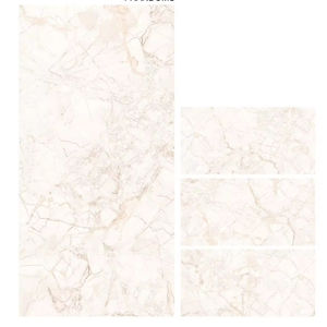 California Crema 600x1200mm Azulejos de porcelana esmaltada moderna Azulejos de pared de piso pulido vitrificado alto Antideslizante Habitación antibacteriana - Product Image 1