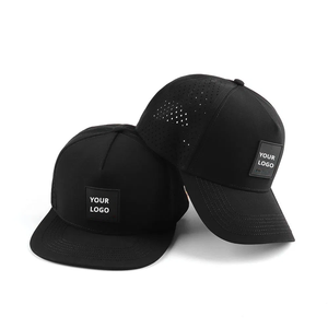 Casquette de golf 5 panneaux personnalisée du fabricant VN 100% polyester caoutchouc PVC Patch Logo plastique fermeture arrière corde de baseball étanche - Product Image 6