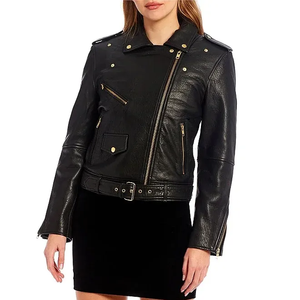 Blouson d'hiver en cuir pour homme, style motard, en toile et cuir de vachette, avec capuche, respirant, couleur personnalisable, logo frontal - Product Image 5